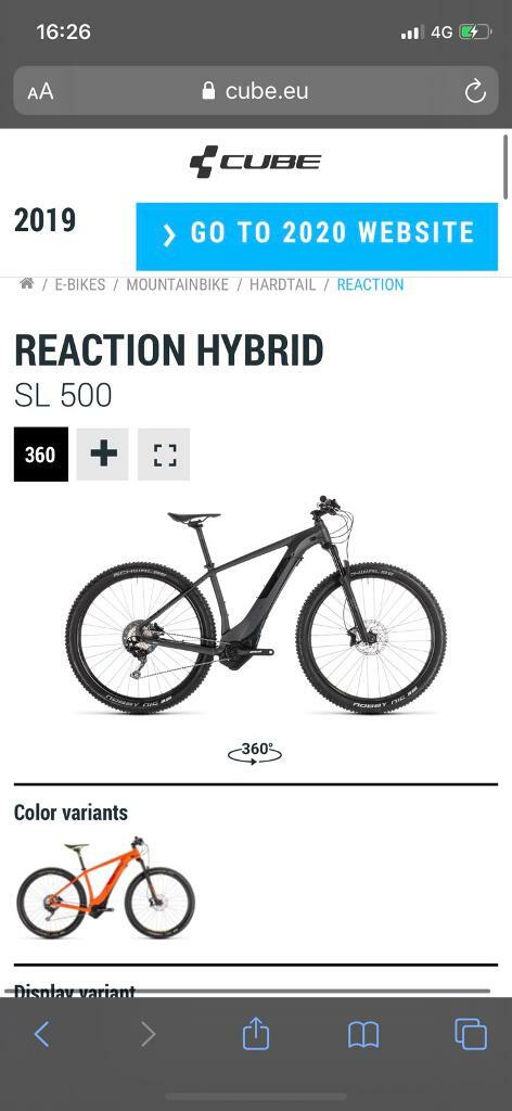 cube reaction sl 500 2019